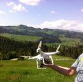 dron wykorzystany w eksperymencie na terenie Beskidu Sądeckiego i Małych Pienin